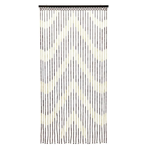 Wooden beaded bamboo door - wooden,