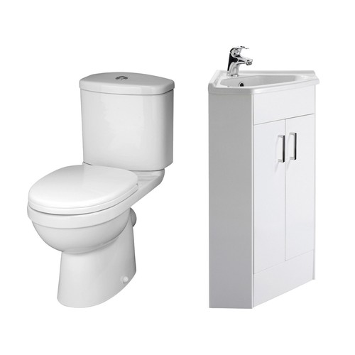 Toilet corner vanity - corner, unit