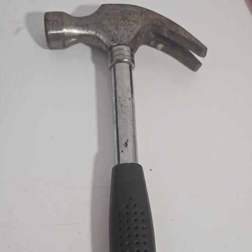 Steel claw hammer with - claw, black