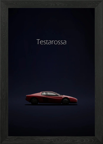 Ferrari testarossa framed wall - ferrari,