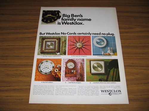 1966 print westclox big ben - 1966,