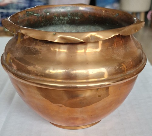 Copper small planter pie - copper,