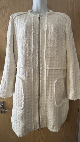 Zara woman ecru cream - cream, tweed