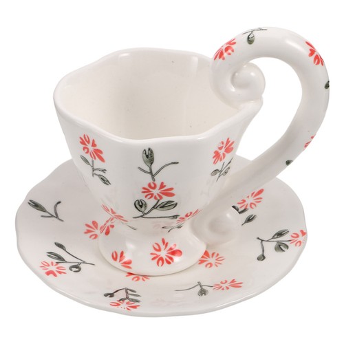 Set ceramic flower coffee - set,