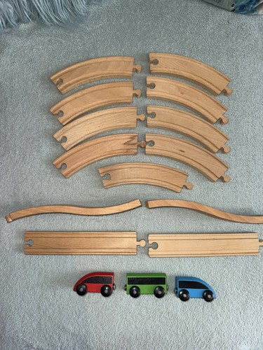 Wooden train set multicolour - set,,