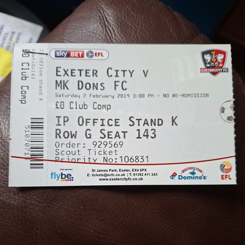 2019 exeter city - 2/2/2019, v