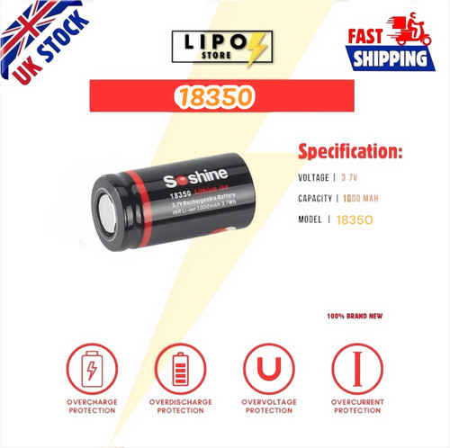 18350 1000mah - 18350,