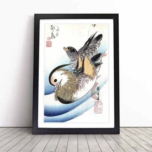 Mandarin ducks animal utagawa - ducks,