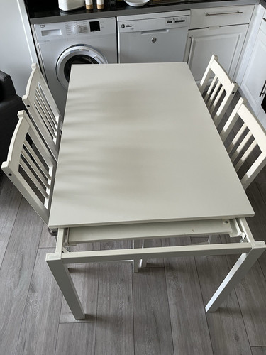 White ikea extendable dining - ikea,