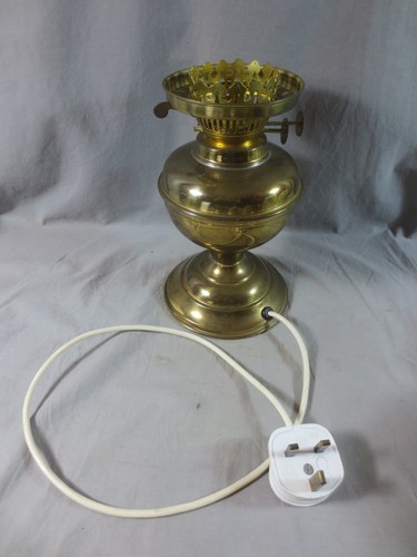 Vintage brass oil - oil, lamp