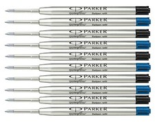 genuine Parker Refill Ink Pen Refills G2 Ballpoint Pens 1.0mm Medium Blue,Black