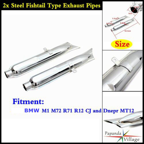 2pcs retro fishtail pipe - 2pcs,
