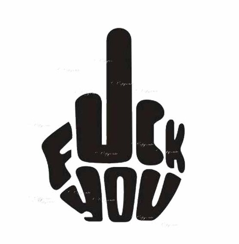 Comedy decal finger - comedy, vinyl
