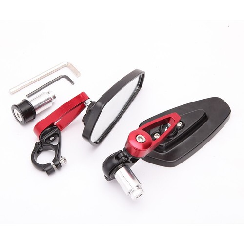 Red cnc aluminium bar end - cnc,