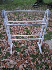 Vintage Towel Rail, Wooden, Shabby Chic Painted