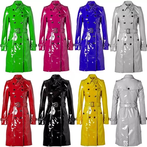 Women trench vinyl shiny - trench,