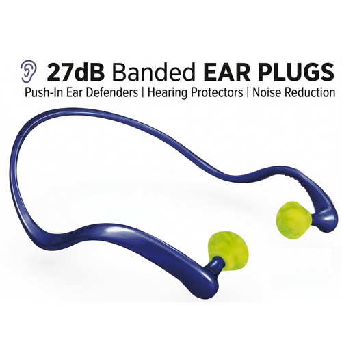 Banded ear plugs 27db noise - ear,