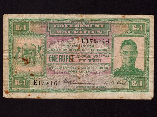 Mauritius rupee 1940 - mauritius:p-26,,