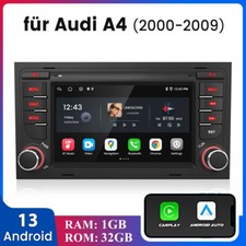 CarPlay 7" Car Stereo for Audi A4 S4 RS4 B6 B7 SEAT EXEO Android 13 GPS Navi RDS
