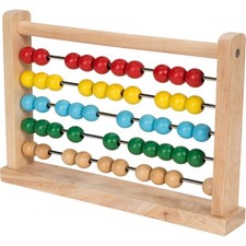 Wooden Abacus Counting Beads Number Frame Learning Maths Toy Made of Real Wood