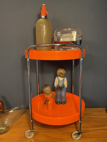 1960s retro orange chrome - retro,