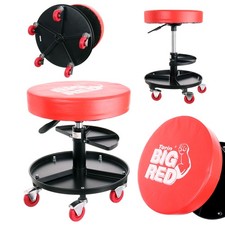 Swivel Workshop Stool Rolling Chair Adjustable Mechanics Work Seat