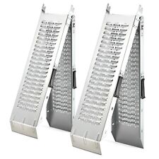 Foldable Loading Ramps - 2pc Motorbike Quad Van Ramps Heavy Duty 400kg - Vonhaus