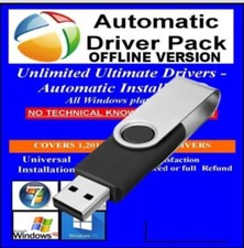 Windows Driver Pack Solutions Internet Not Needed Install Update XP 7/10/11  USB
