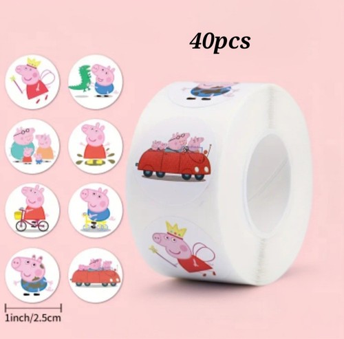 40x peppa pig stickers think - 40x,