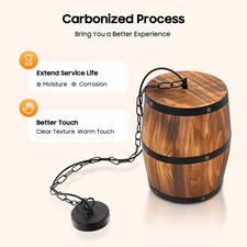 Hanging Vintage Wine Barrel