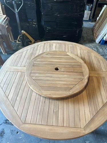 Teak lazy susan 80cm - lazy,