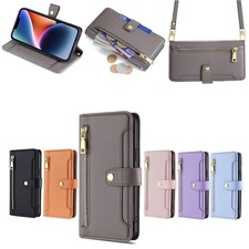 Genuine Leather Wallet Case For Samsung Galaxy A4 A14 A15 A17 A30 A32 A33  Cover