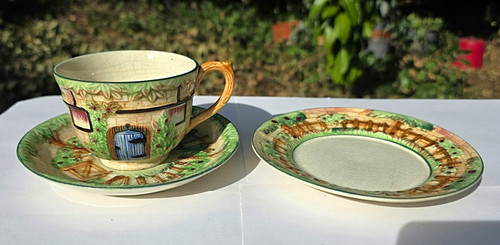 Vintage marutomo cup saucer - vintage,