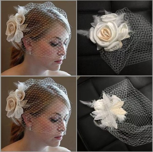 Women birdcage face veil - face,