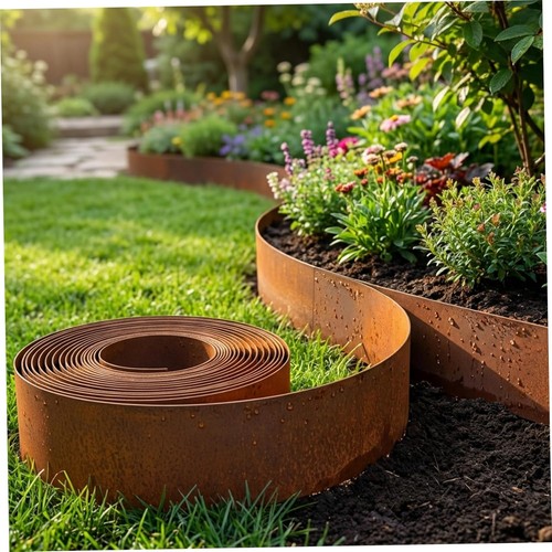 10m metal garden edging - garden,