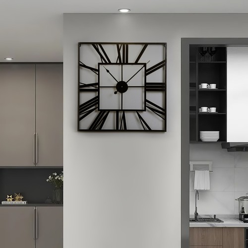 Open face wall clock - wall,