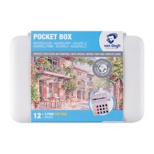 Van Gogh Watercolour Paints Pocket Box - 12 colours + 3 Free Basics