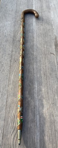 Vintage german walking stick - vintage,