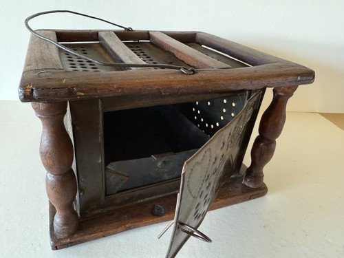 Antique carriage foot warmer - foot,
