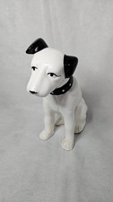 VINTAGE NIPPER DOG RCA CERAMIC DOG FIGURINE 8 inches tall