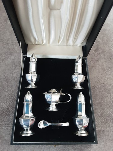 Vintage cruet piece set - cruet,