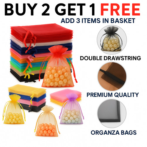 50x organza bags wedding - organza,