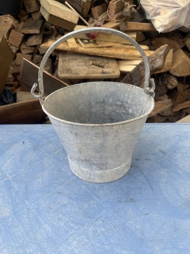 Vintage galvanised bucket - vintage,