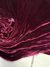 Silk Velvet Fabric 1m Long X 45”Wide |Soft Silk Velvet For Dres,Sewing,Gown-V34A