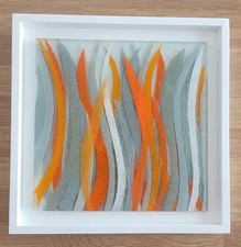 Fused Glass Wall Art -  Orange