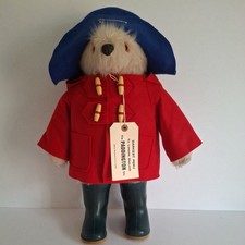 Gabrielle Designs 18" Paddington Bear 1972 Label Vintage blue/red Colourway