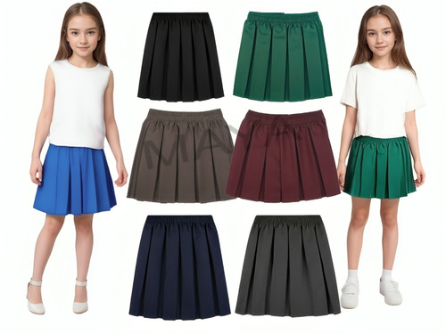 Girls box pleated elasticated - box,