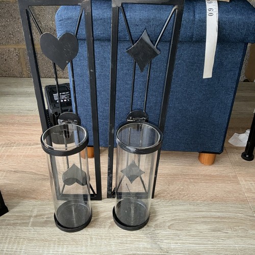 Metal wall mounted candle - metal,
