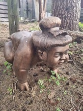  LARGE CROUCHING BUDDHA GARDEN