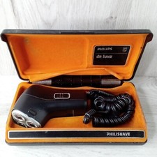 PHILIPS PHILISHAVE HP 1132 RECHARGEABLE VINTAGE SHAVER 1970,S VERY RARE RETRO